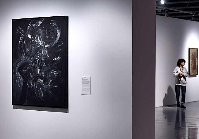 Inés', the work by Antonio Saura on display in the new temporary exhibition.